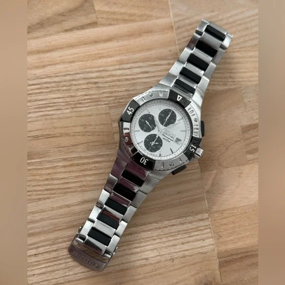 Seiko Coutura Chronograph Rare Vintage Men’s Watch 200M Stainless Bracelet Dial